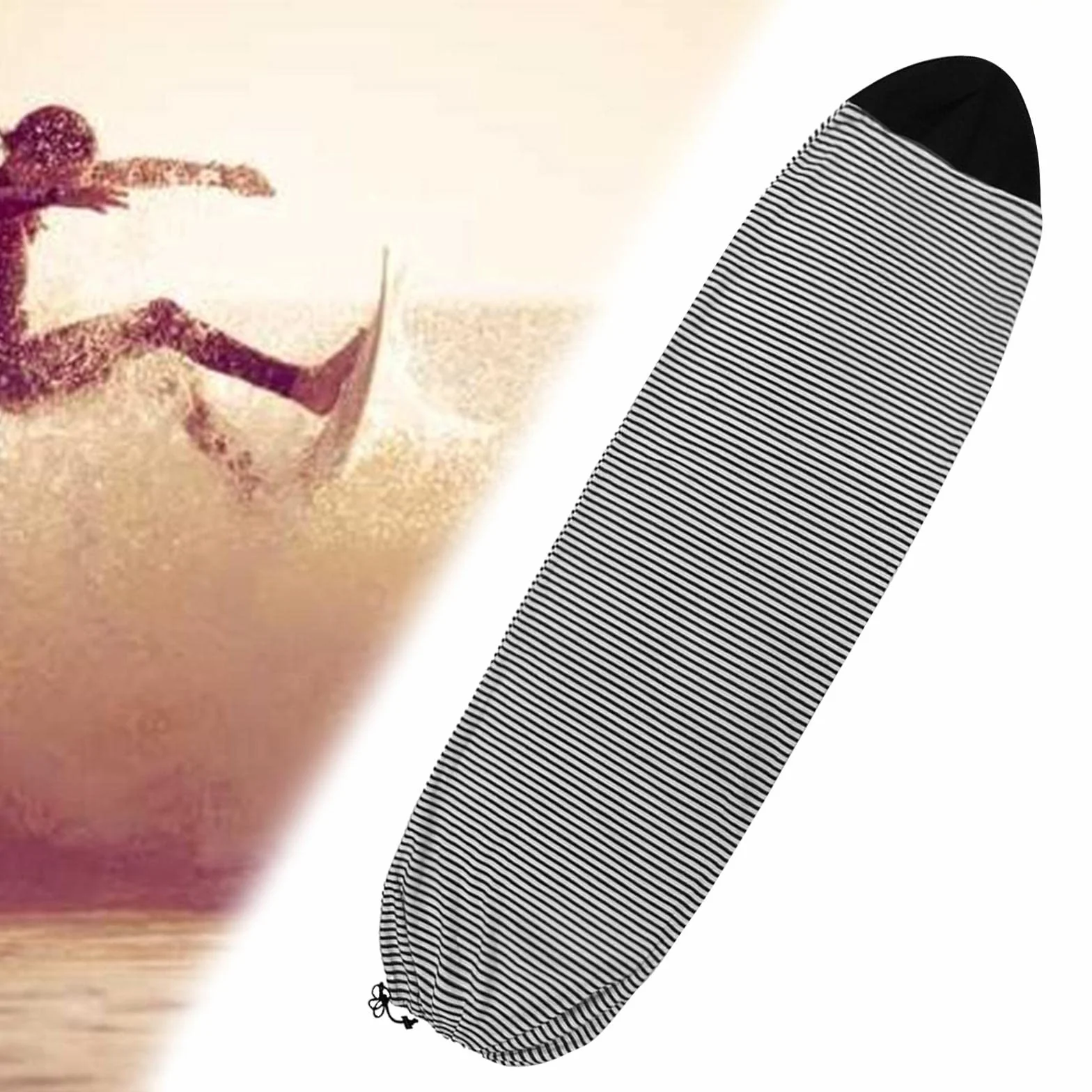 F Fityle Funda de calcetín para Tabla de Surf, Organizador de protección, Funda para Tabla de Surf para Tabla Corta