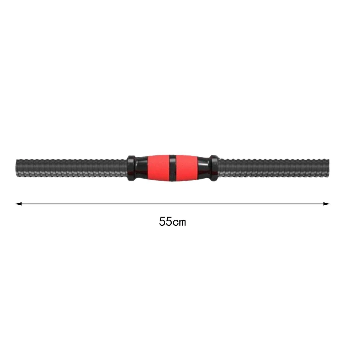 Harilla 2x Barras con Mancuernas Juego de Pesas con 4 Tuercas Barra con Barra para Entrenamiento de Fuerza, 55cm