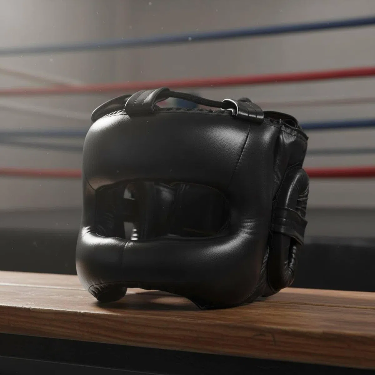 predolo Casco de Boxeo con Barra Procción Completa Proctor Facial de Boxeo Acolchado Casco Sparring Cerrado para Adultos, Lucha, Competición