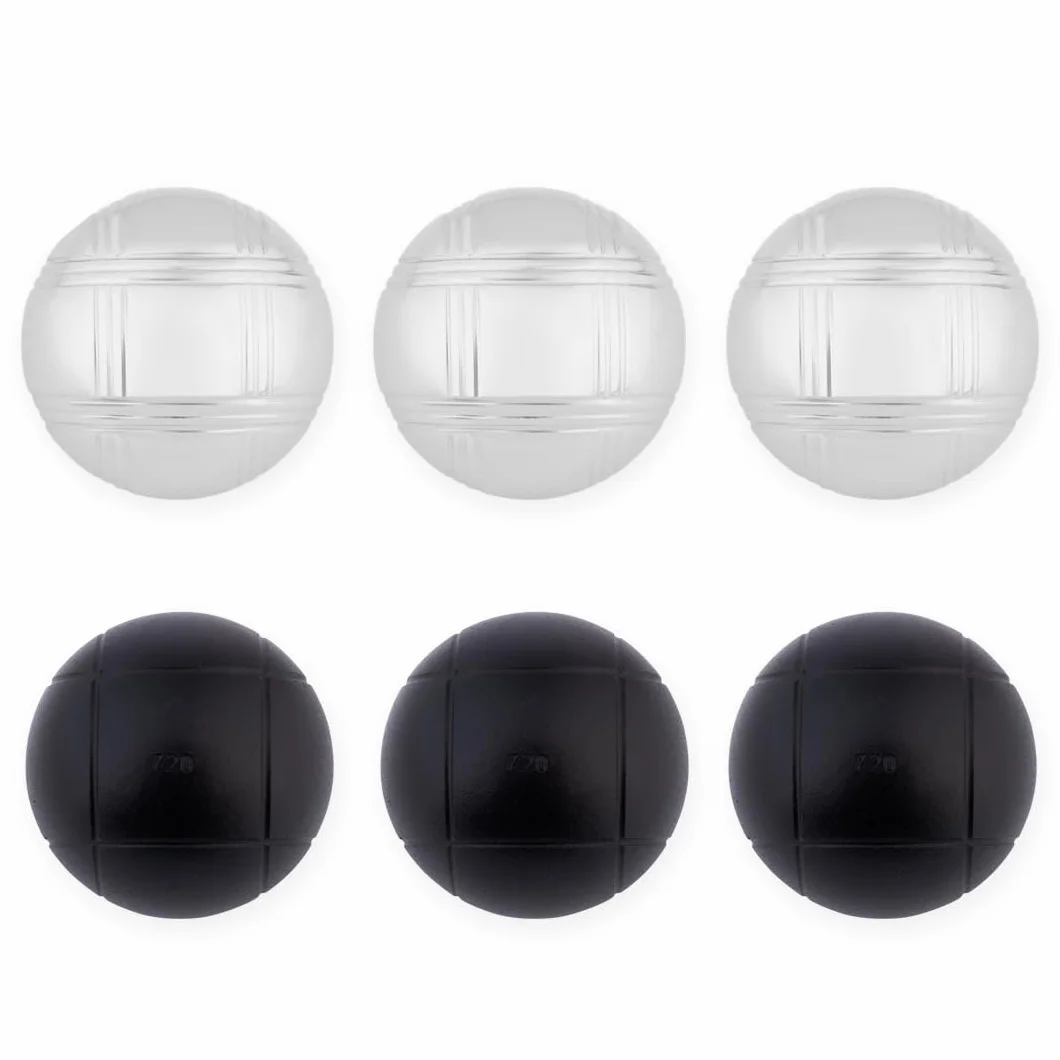 Engelhart Weiblespiele Juego de Bolas de Petanca 6 Unidades Negro Plateado