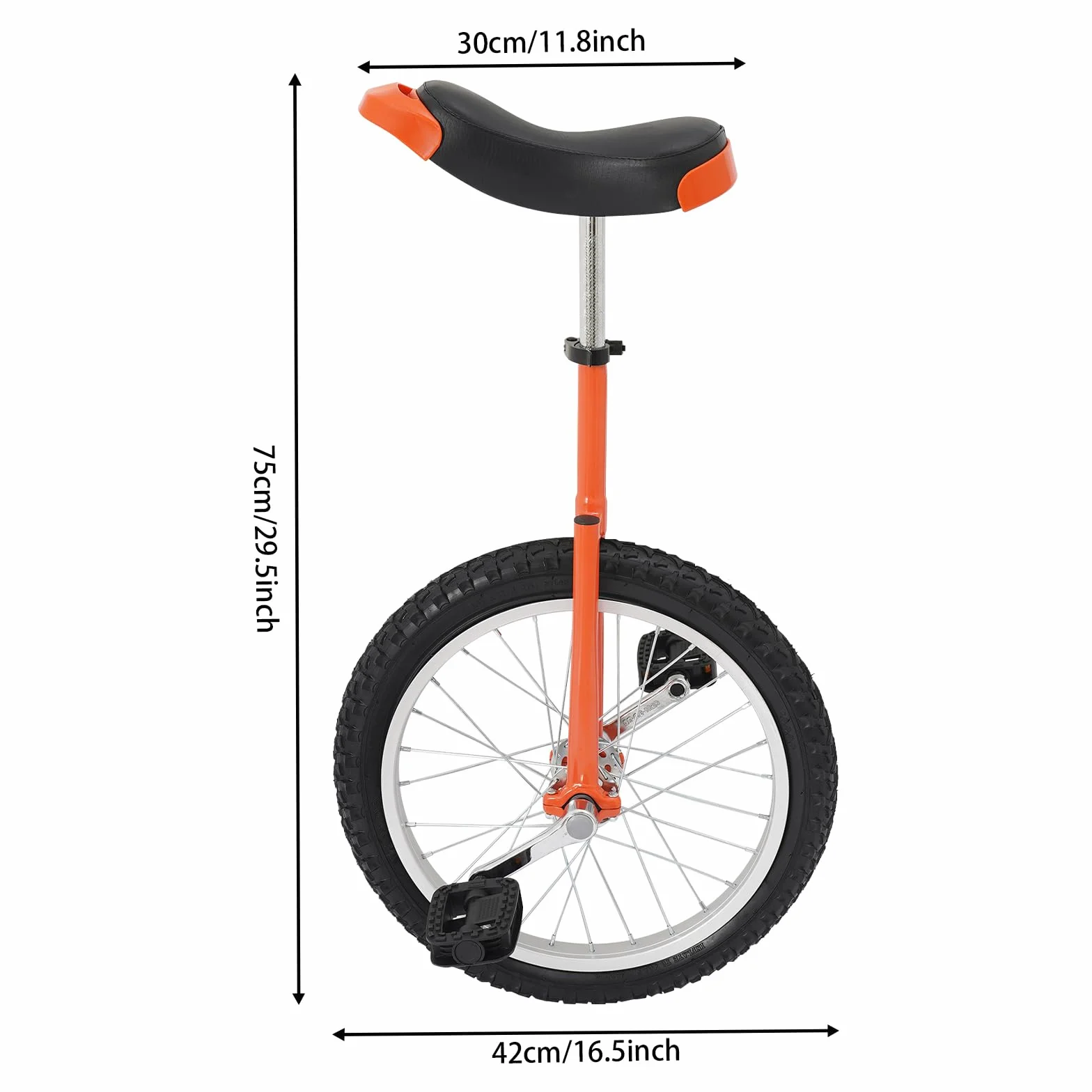 Monociclo de 18 Pulgadas, Monociclo Ajustable, Entrenamiento de Equilibrio para Deportes, Capacidad de Carga de hasta 75 kg