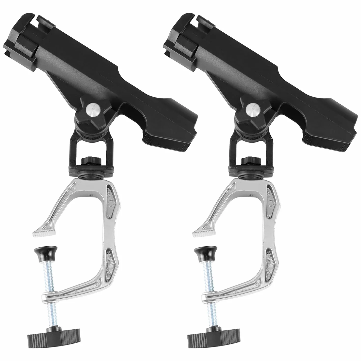 QWORK Pack de 2 portacañas de Pescar para embarcaciones, Ajustables 360 Grados