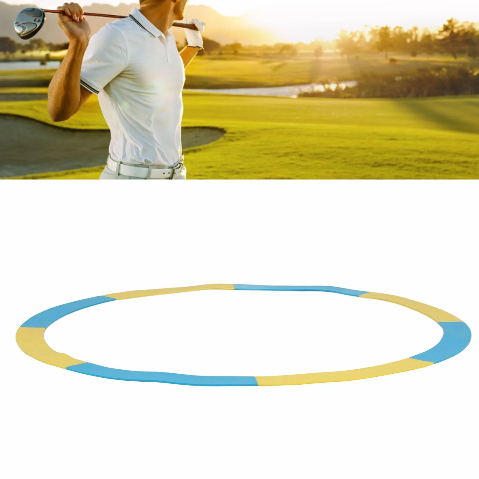Anillos de Objetivo para Práctica de Golf, Indicador de Objetivos Vibrantes de Silicona Ultrafinos, Juego de Práctica Circular para Entrenamiento de Golf