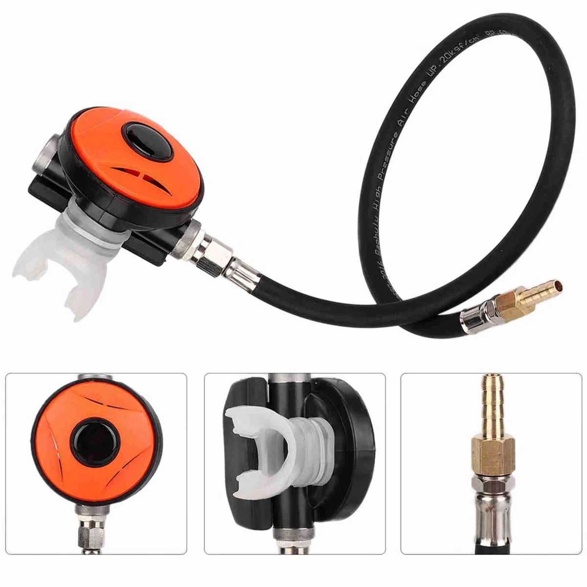Regulador de Divcas, Regulador de 2da Etapa de Buceo Regulador de Buceo de Snorkel con Boquilla Ergonómica para Bucear Accesorio de Equipos de Buceo