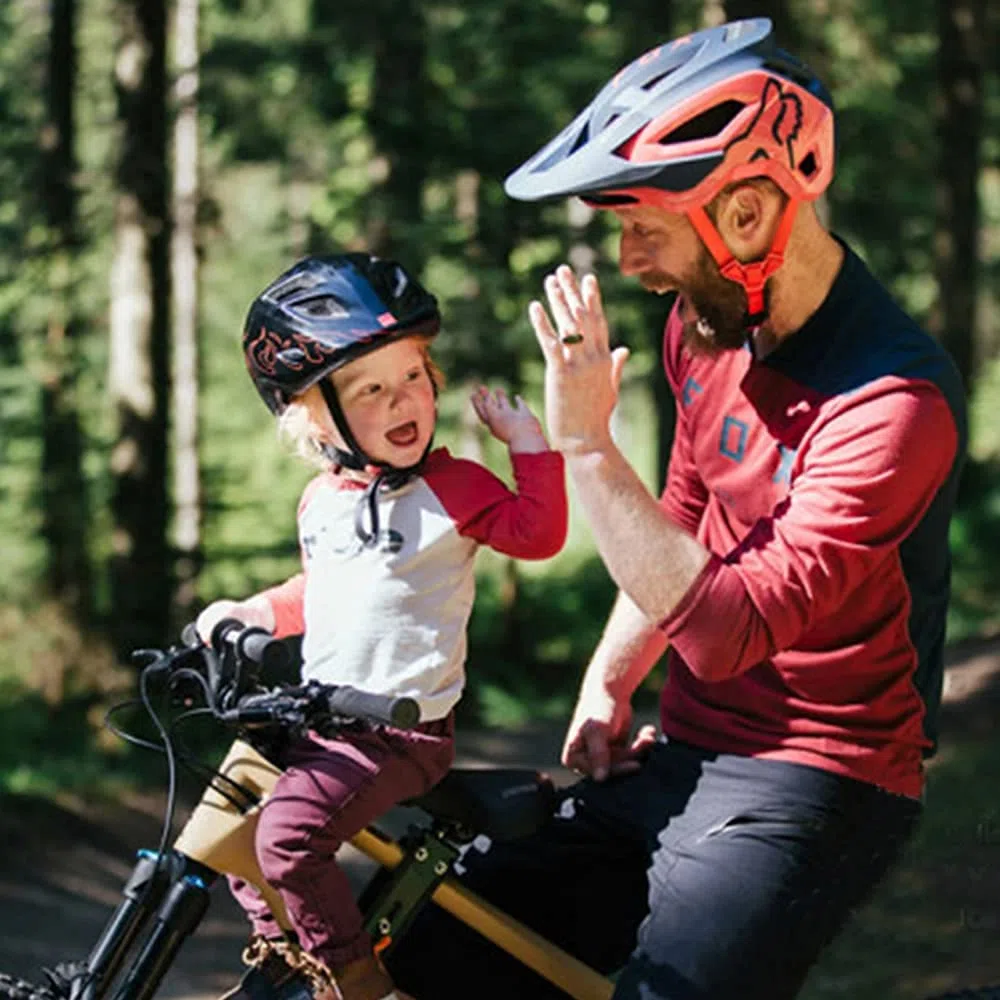 Asiento de Bicicleta para niños para Bicicletas de montaña, Asientos Delanteros Desmontables para niños de 2 a 5 años, Compatible con Todos los Adultos MTB (Asiento y Asa)