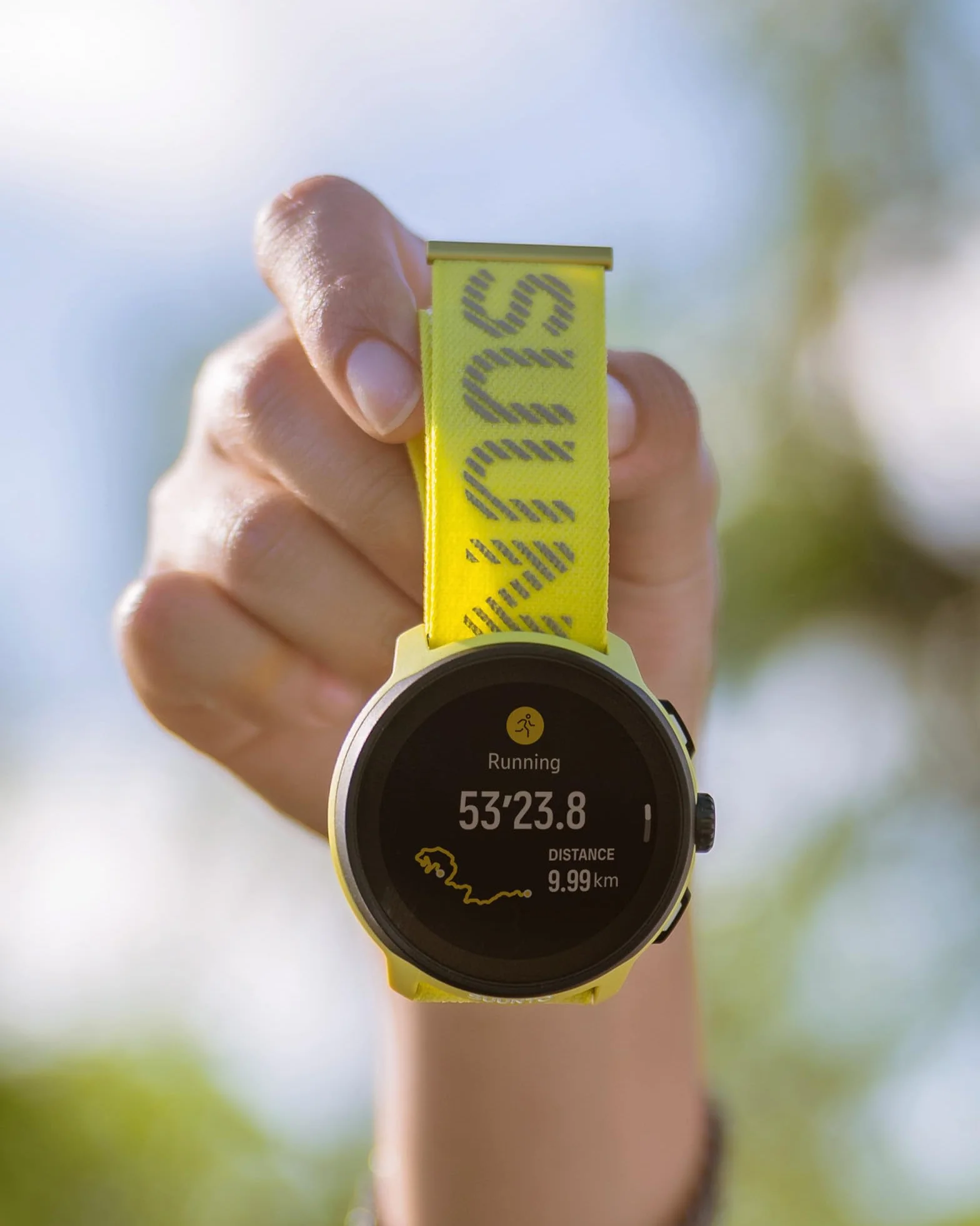 ATH7 Loop Textile Strap Lime S+M 22