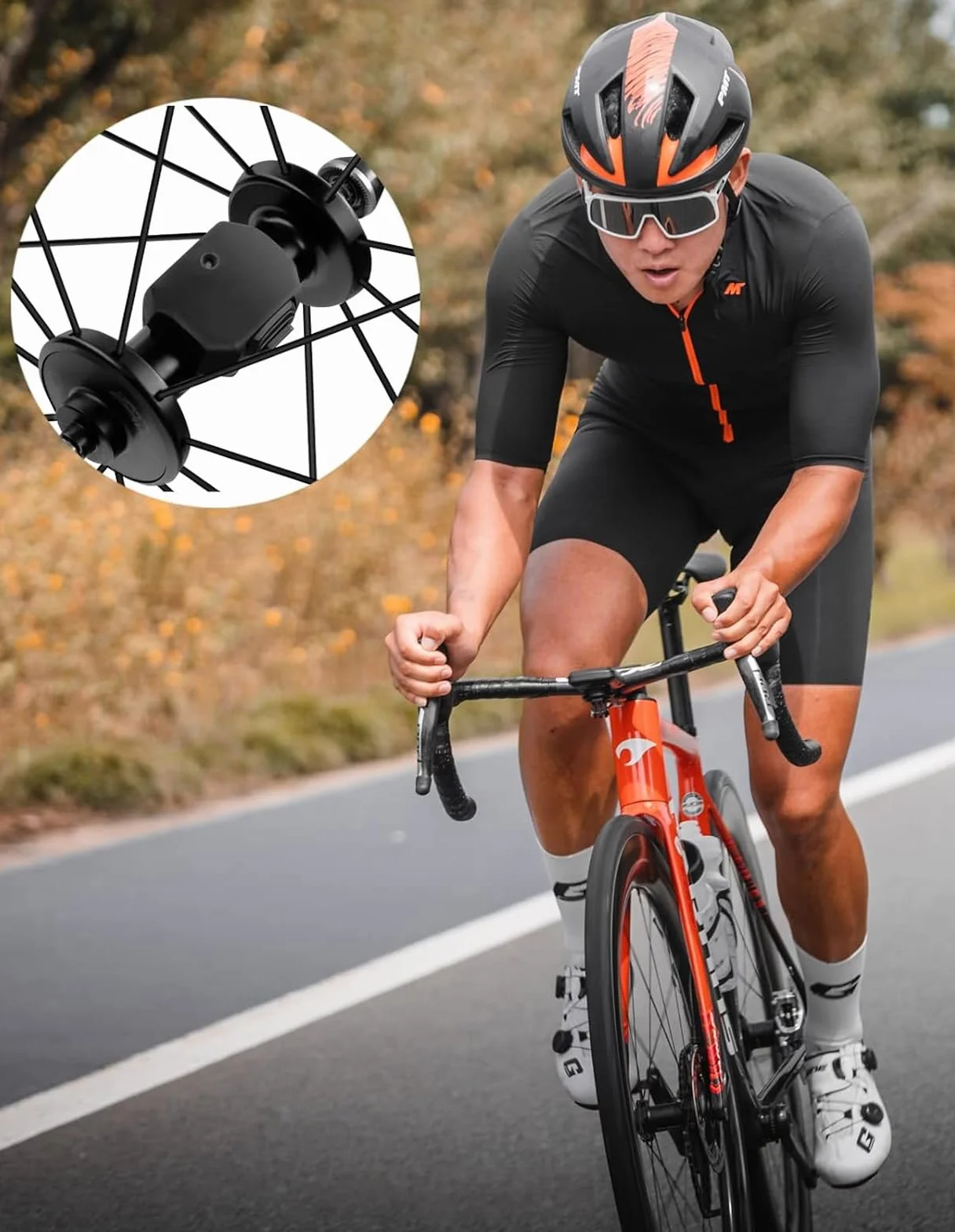 iGPSPORT SPD70 Velocímetro para Bicicleta / CAD70 Sensor de Cadencia para Bicicleta, 300 Horas de Autonomía, Bluetooth 5.0 Ant+, Impermeable IPX7,CAD70 y SPD70