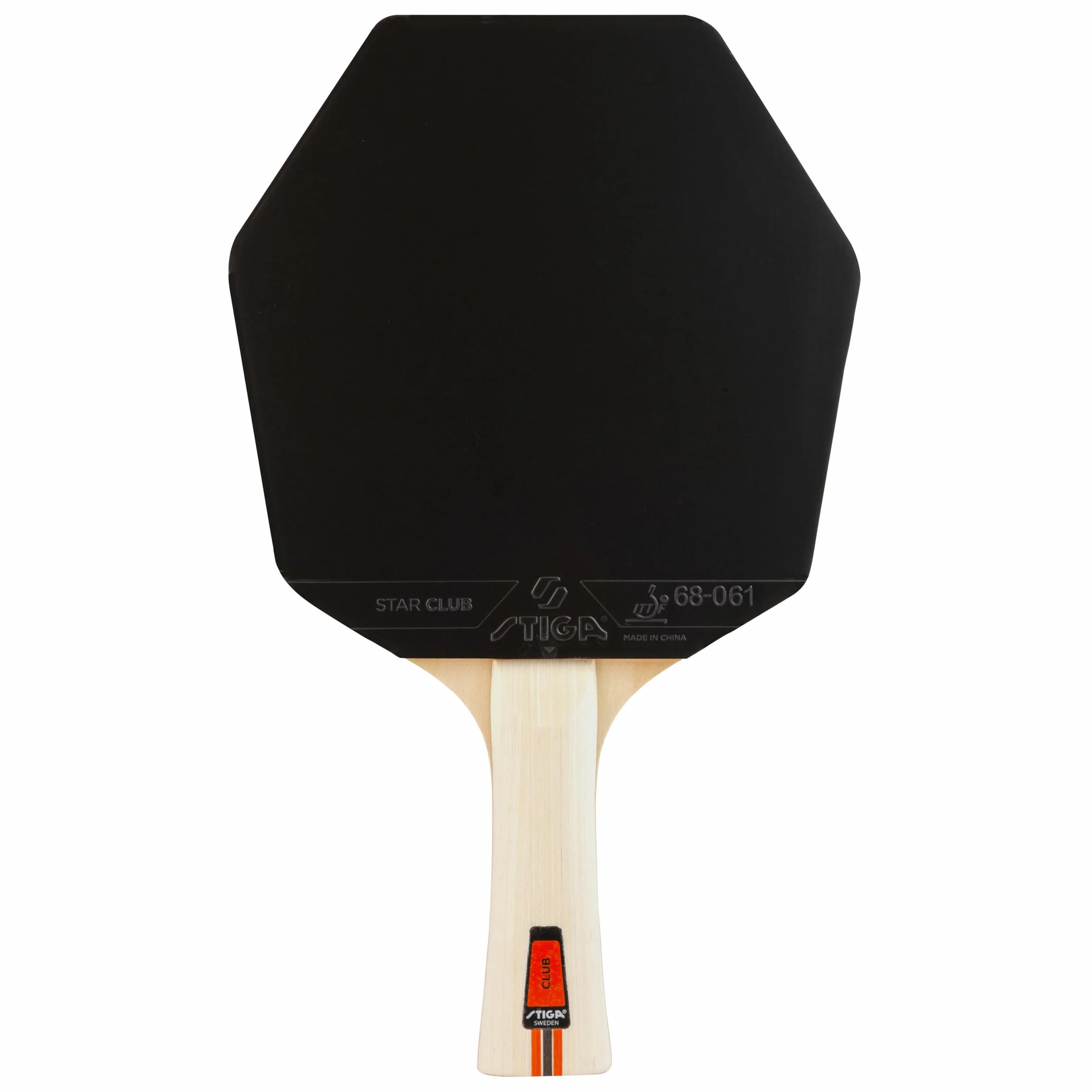 STIGA Club Cybershape Pala de Tenis de Mesa, Madera 5 Capas, Goma Star Club, Sweet Spot Grande