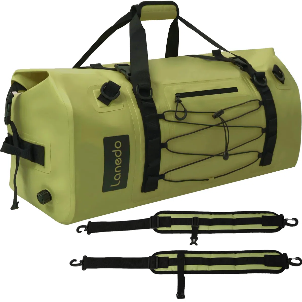 Bolsa de Viaje Impermeable de 80 L, Correas y Asas duraderas, para Kayak, Paddleboard, canotaje, Rafting, Pesca, Camping