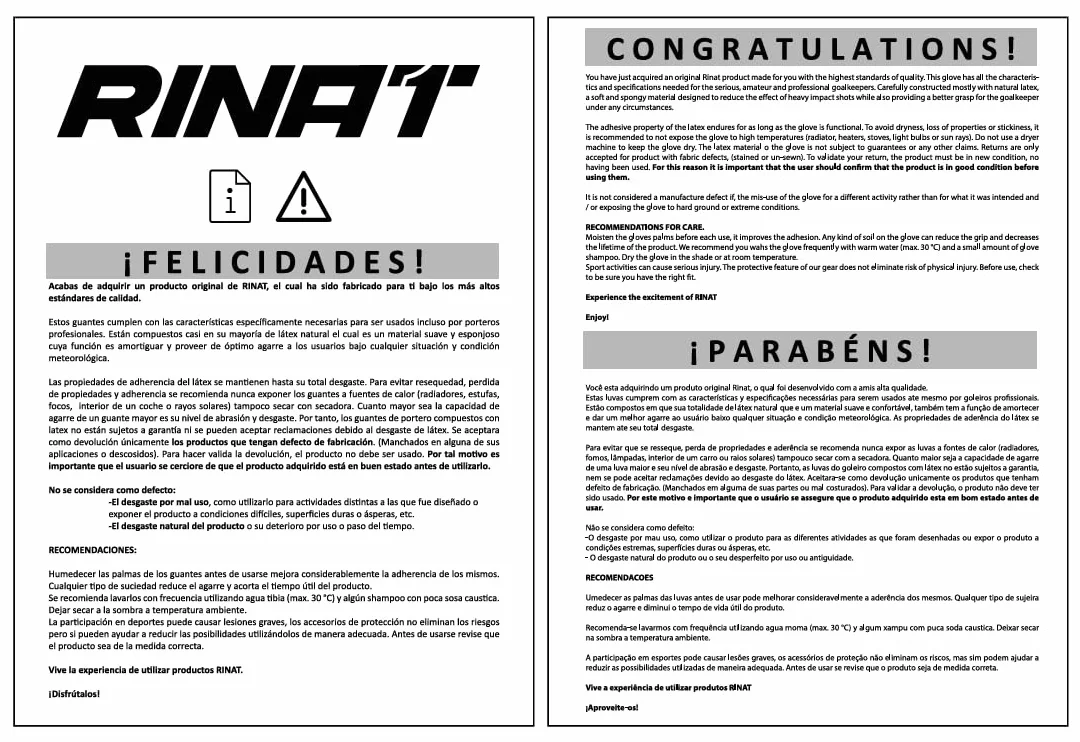 Rinat Guantes de Portero Aries Nemesis Prime Junior
