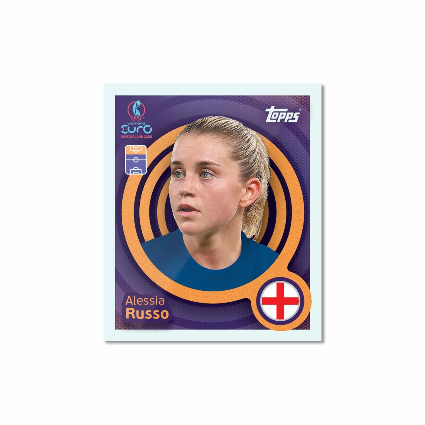 Topps Official Women's Euros 2025 Sticker Collection – Caja completa – 50 paquetes de pegatinas para mujer de euros por caja (300 pegatinas).