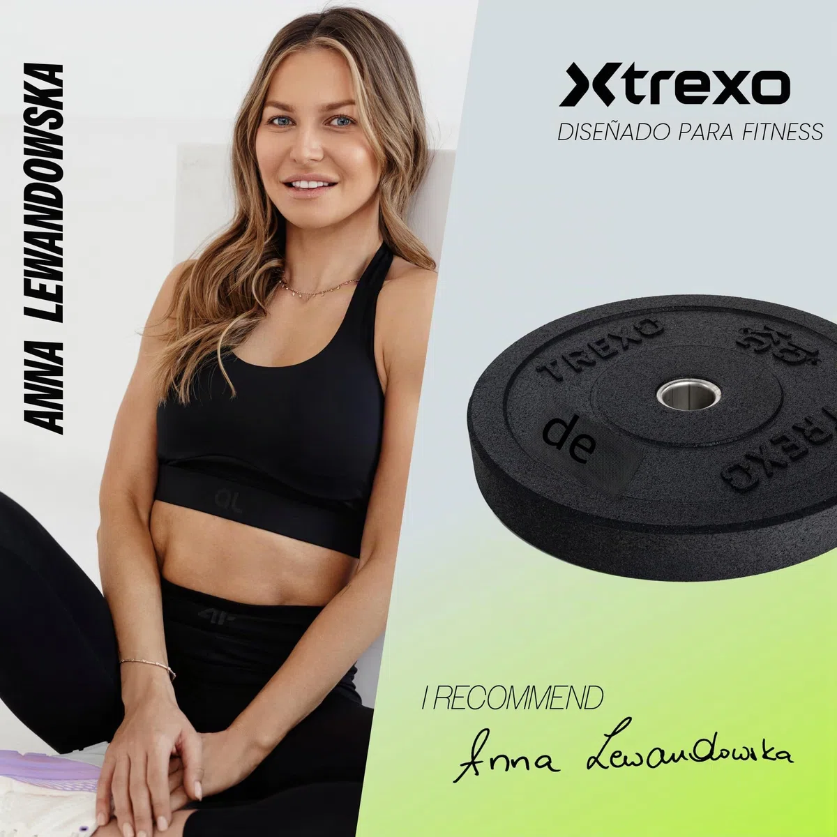 TREXO Discos Pesas Bumper Olímpicos de 5/10/15/20/25 kg Discos Gym de Goma para Barra Olímpica de 50 mm de Diámetro Resistentes para Fitness para Entrenamiento de Fuerza para Crossfit para Gym en Casa