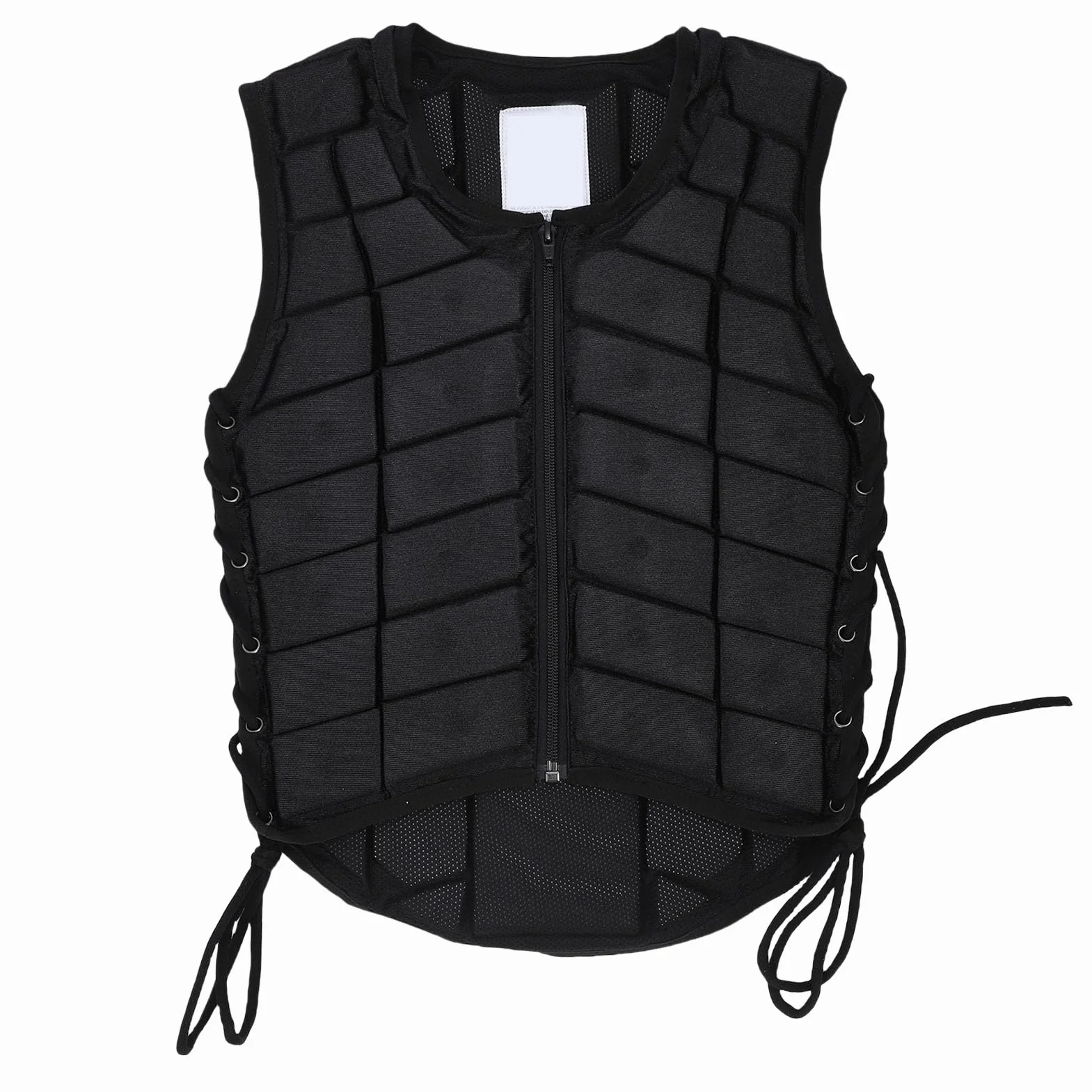 RiToEasysports Chaleco protector, chaleco de espuma para montar a caballo, ajuste ajustable para niños y niñas, absorción de golpes, comodidad transpirable, cierre cómodo de la cremallera frontal,
