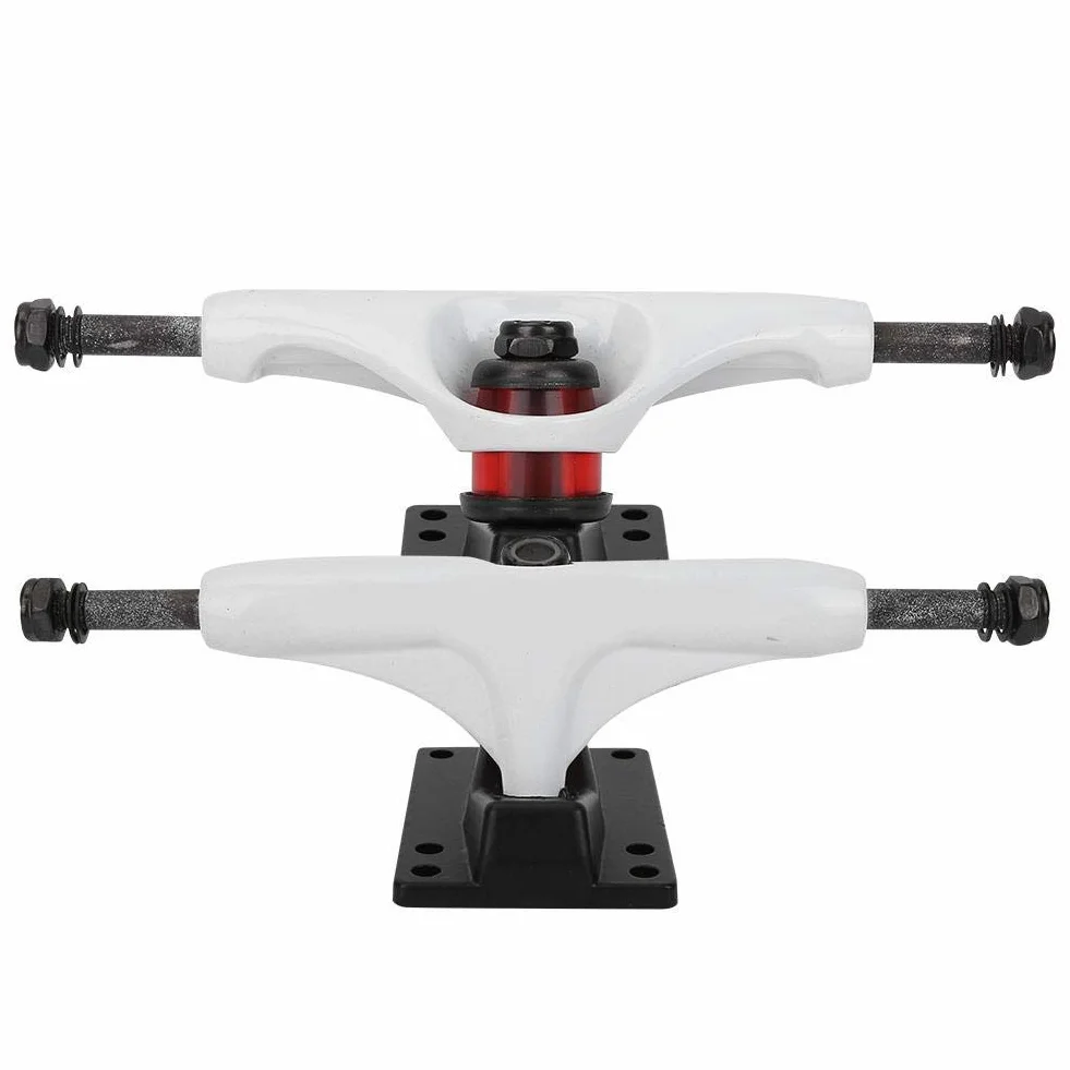 Alomejor 2 Unidades Camiones para Skateboard Profesional 4-8 Pulgadas de Aleación de Aluminio y Magnesio, Trucks para Patineta Longboard Reemplazo Estándar, Ideal para Patinar Urbano y Acrobacias