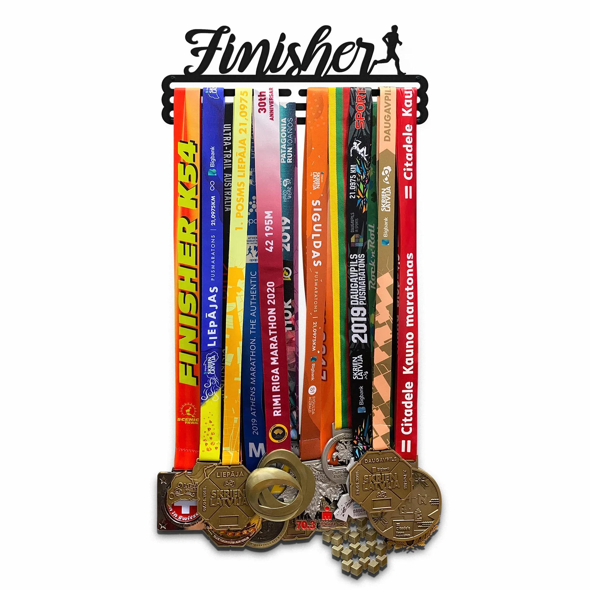 Finisher Sports Medal Hanger Display | Soporte de acero | Marco de montaje en pared