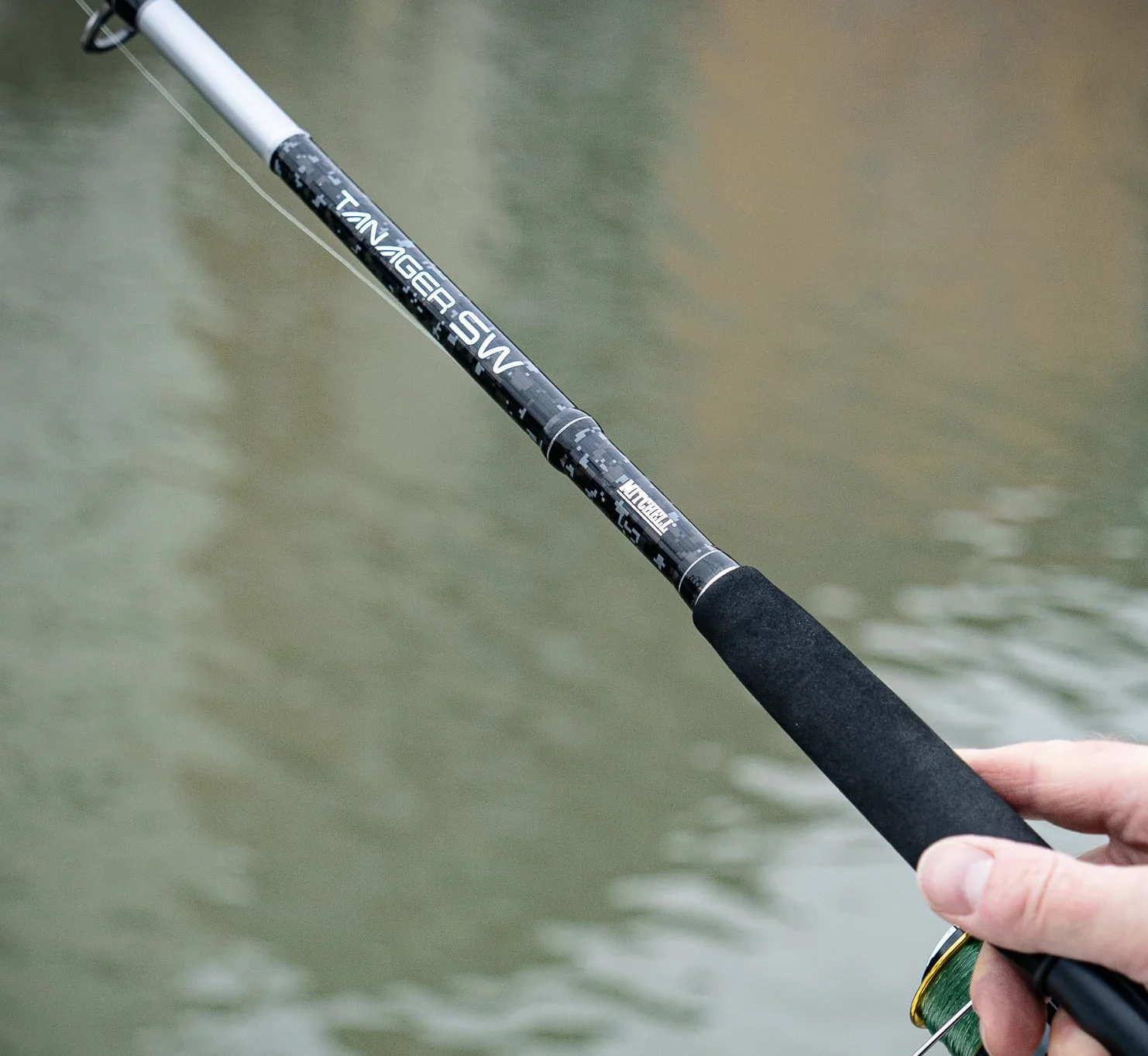 Mitchell Tanager Caña de Calar Agua Salada Jigging Pesca Barco Grafito Fuerte Guías Acero Inoxidable Bacalao Ling Fletán