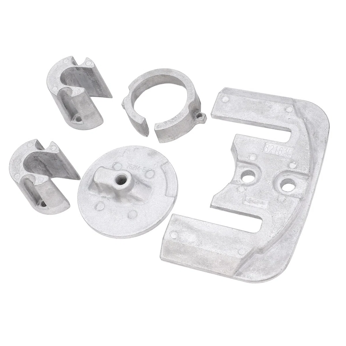 Akozon Kit de ánodo de Aluminio, Juego de Barco Marino de Protección óptima para MerCruiser Bravo 1, 22 Unidades de Popa