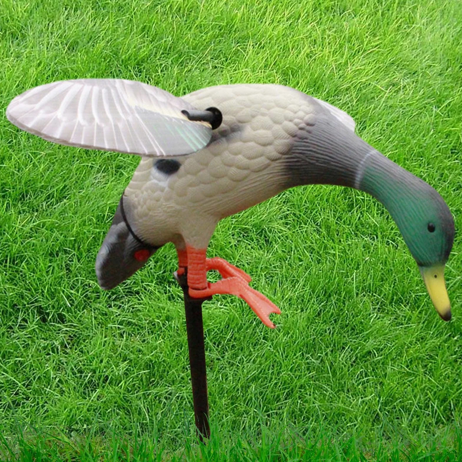 Decoy Mallard Ducks | Ala giratoria flexible de señuelo de pato, control remoto, señuelo de pato eléctrico alimentado por batería para caza de patos más rápido señuelo
