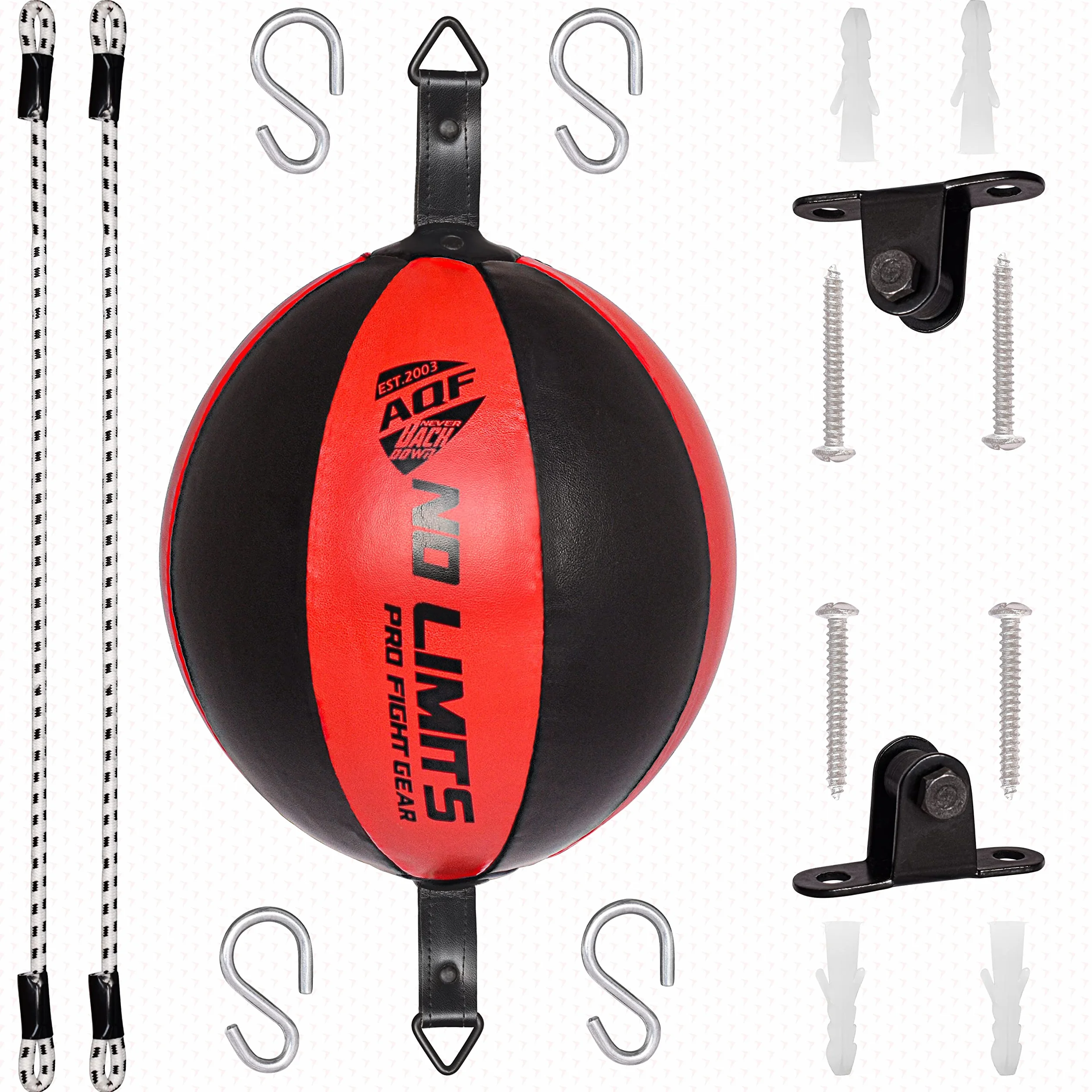 AQF Pera de Boxeo para Esquivar Punching Ball Doble Extremo MMA Saco Techo Entrenar