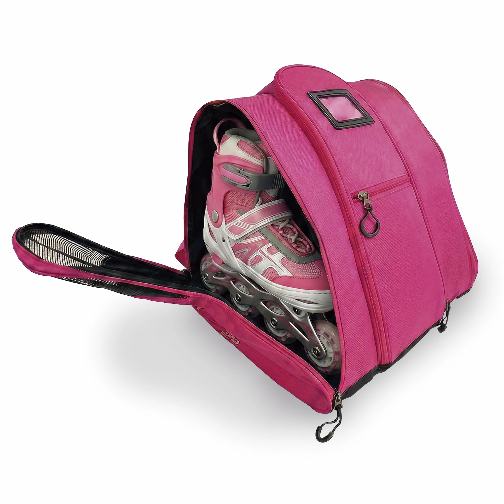 Bolsa para Patines para Niños Rosa Correa Ajustable Acolchada Mochila Patines Capacidad Accesorios Material Resistente Ligero