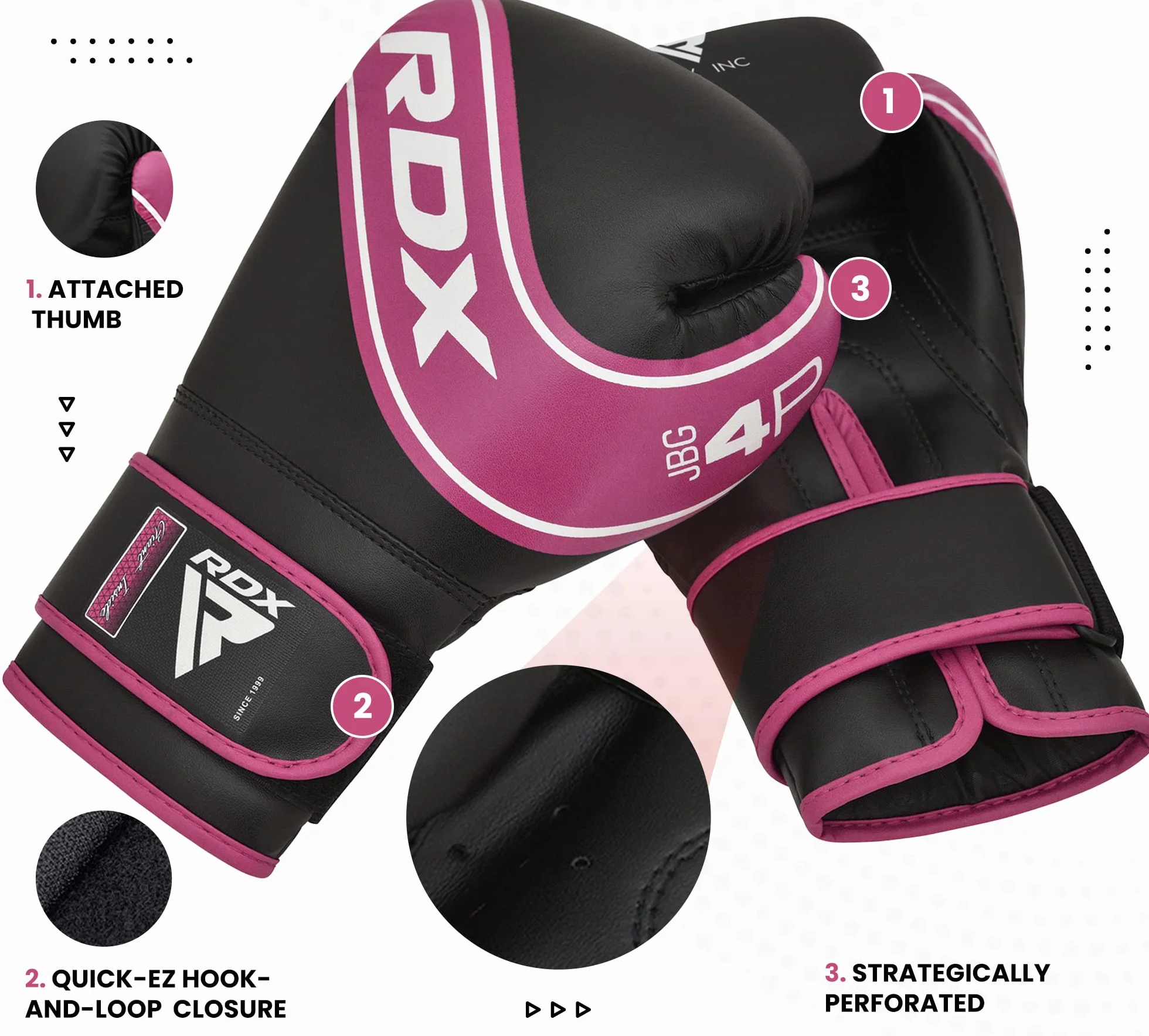RDX Guantes de Boxeo Niños Cuero Maya Hide 6oz 4oz Entrenamiento Muay Thai