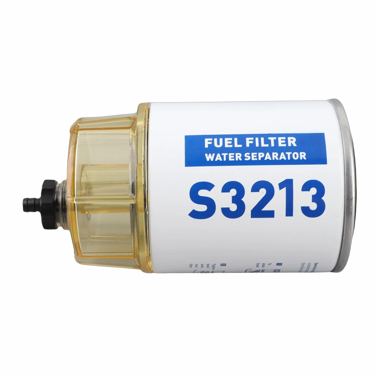 18-7928 Separador de Combustible y Agua, Filtro de Combustible Externo para Motor Marino Fuera de Borda de Barco