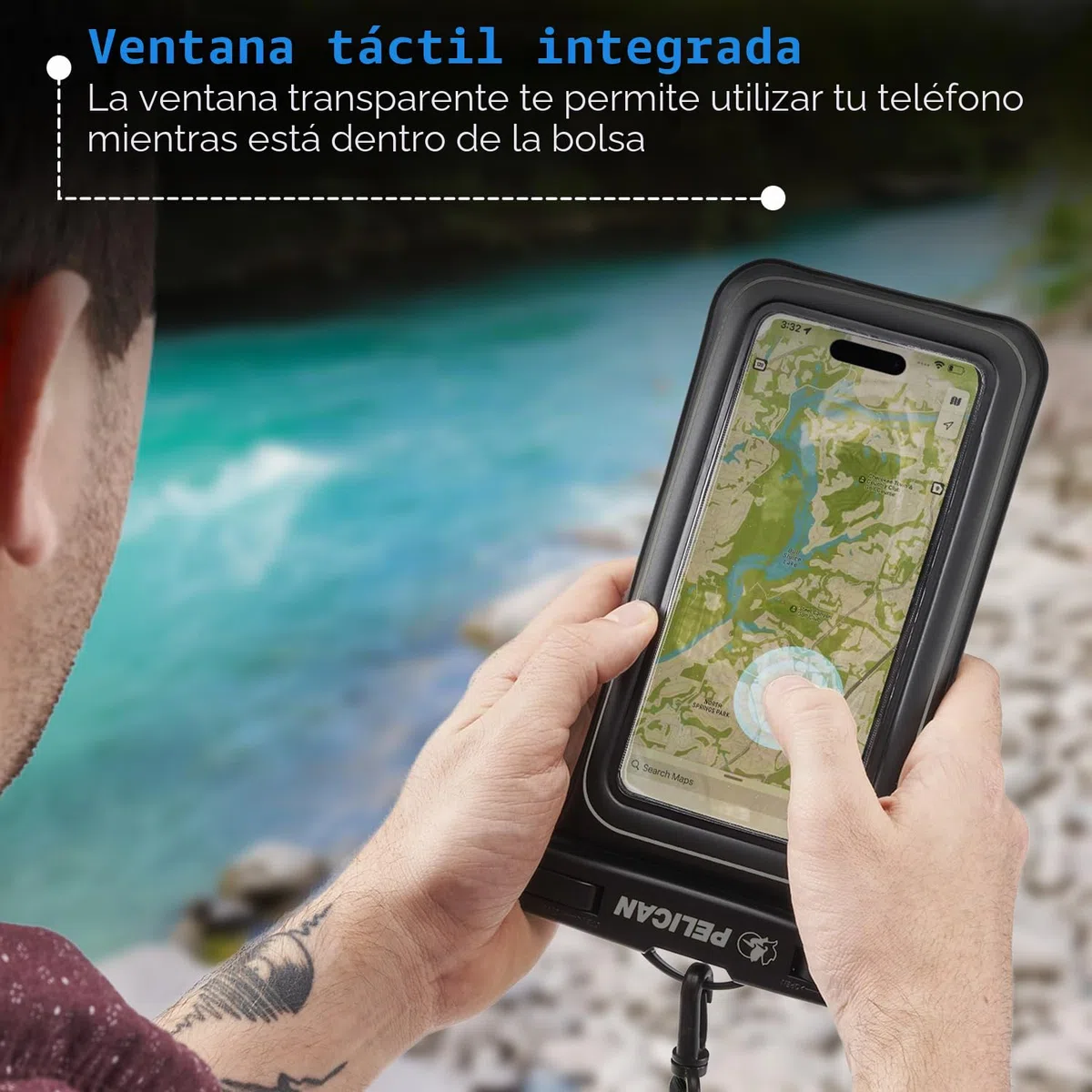 Case-Mate Pelican Marine - Funda Impermeable IP68 (tamaño Regular) - Funda Flotante Impermeable para teléfono