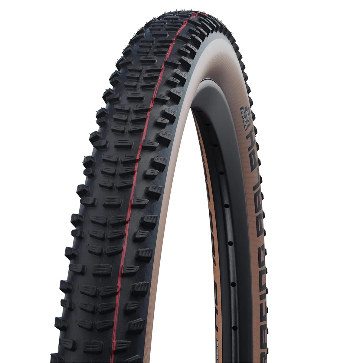 Schwalbe Racing Ralph EVO Folding Tyre, 57-622 (29 x 2.25 Inches) Super Race Transparent Skin