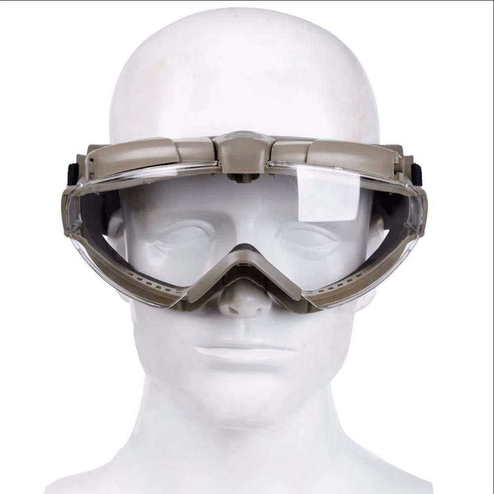 Gafas Antivaho para Airsoft Y Paintball Tácticas para Montar en Casco, Ciclismo, Resistencia, Ventilador Incorporado, Gafas de Protección Uv, Gafas con Lentes de Pc para Caza Al Aire Libre/Ta