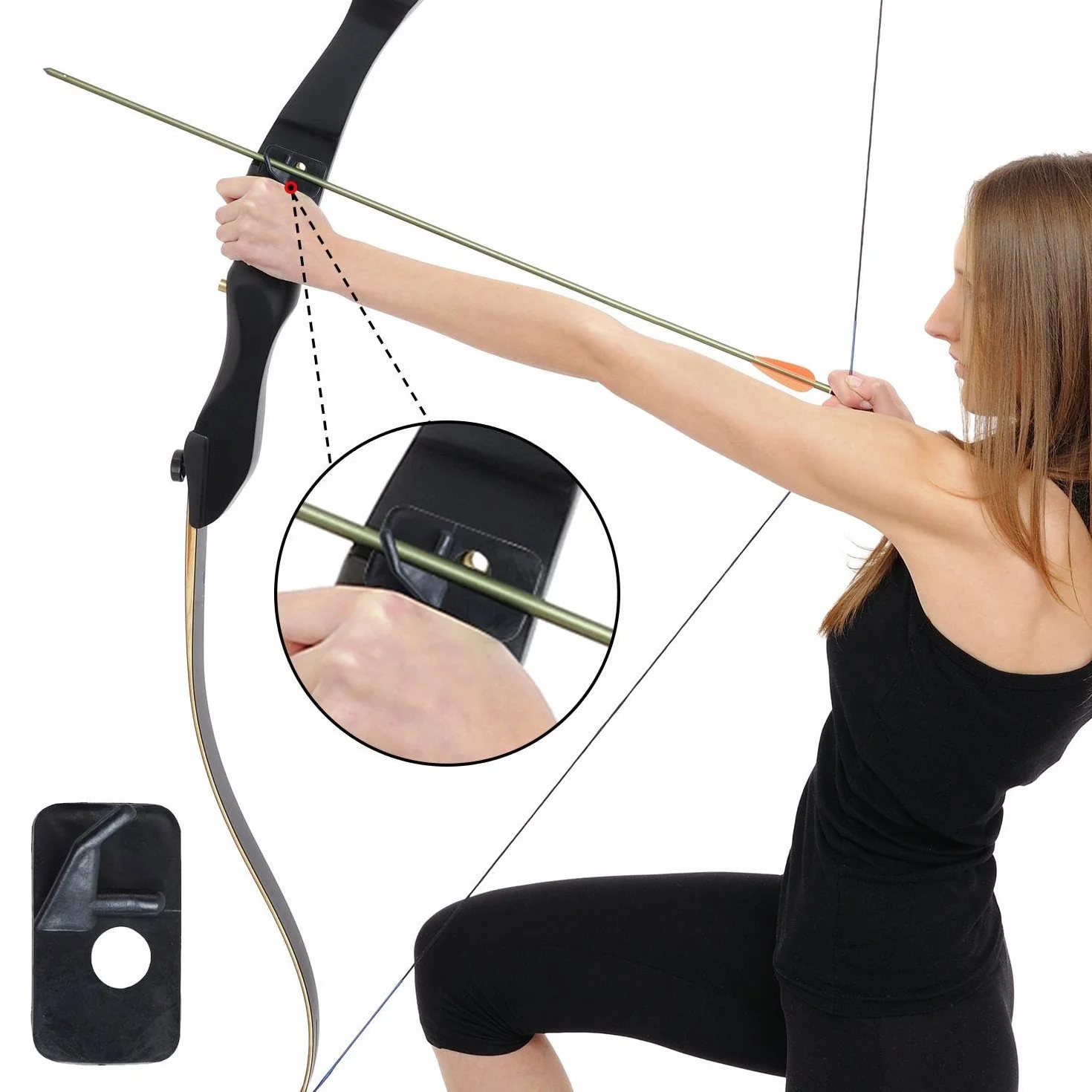 Soporte para Arco Y Flecha De 12 Piezas, Soporte para Flechas De Plástico, Accesorios De Tiro con Arco, Herramientas De Tiro con Arco, Ayudas para Entrenamiento De Tiro con Arco