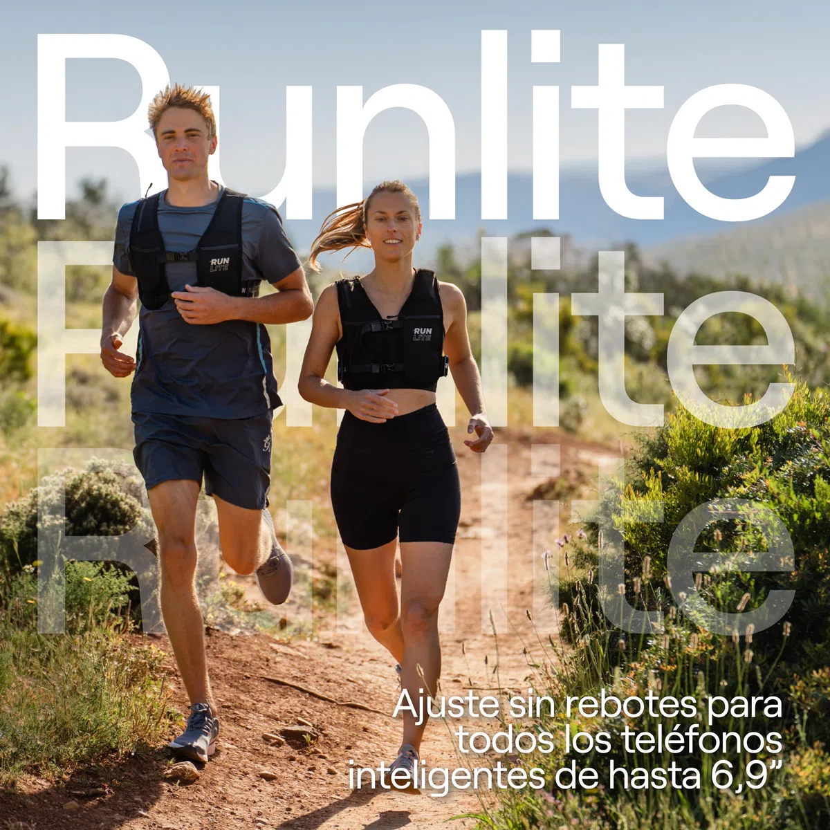 Chaleco Running Ligero con Bolsillos para Móvil – Chaleco Trail Running Reflectante, Impermeable y Ajustable, Unisex M/L (84-112 cm)