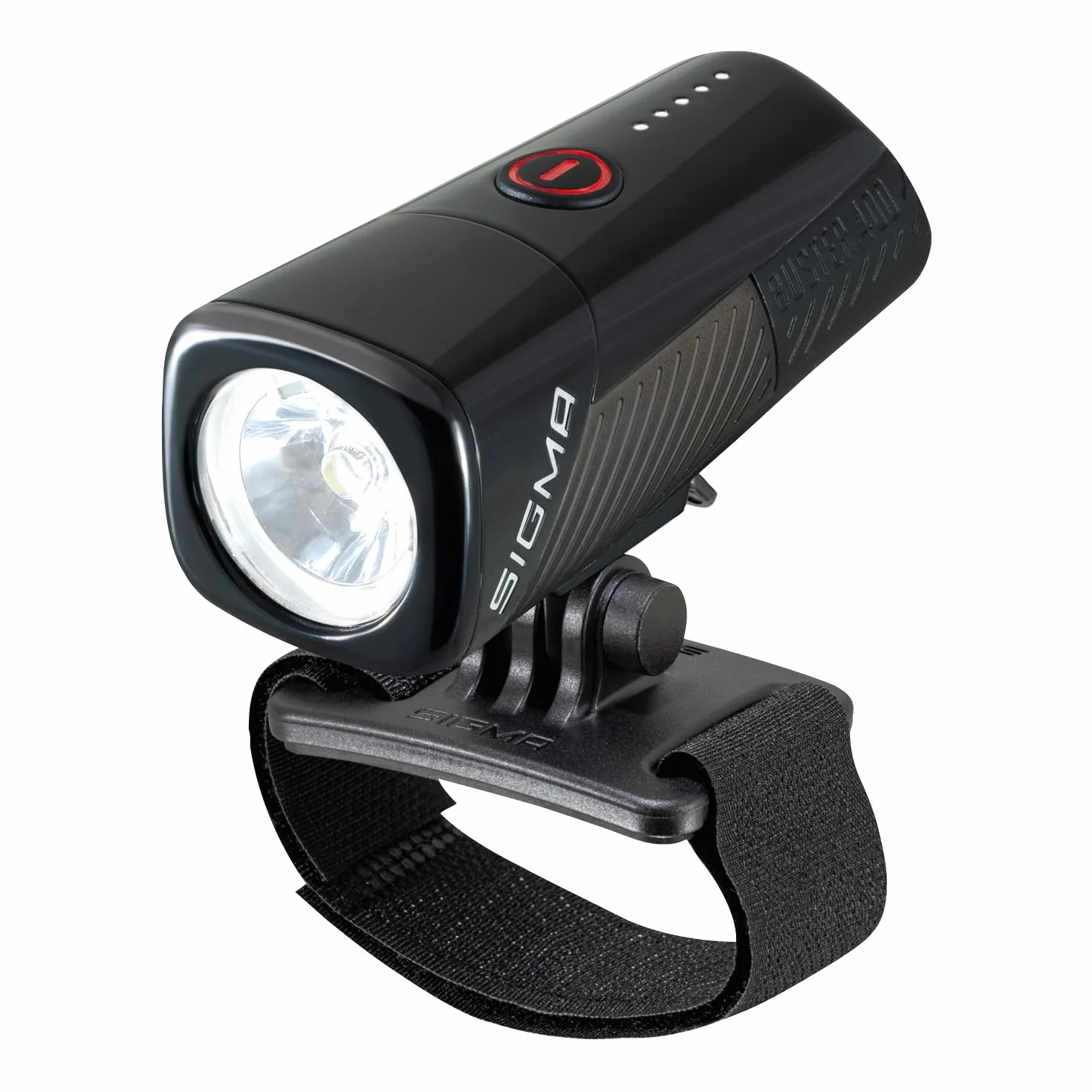 SIGMA Buster 400 HL | Luz de Casco con 400 lúmenes | Recargable con Cinco Modos de iluminación | con función Quick Release para una rápida fijación | Color Negro