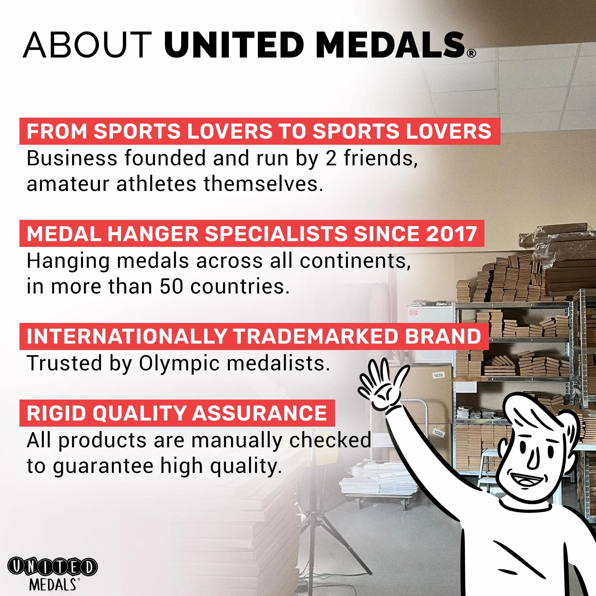 Expositor de medallas invisible deportivo, soporte de medallas de acero, estante de exhibición de premios