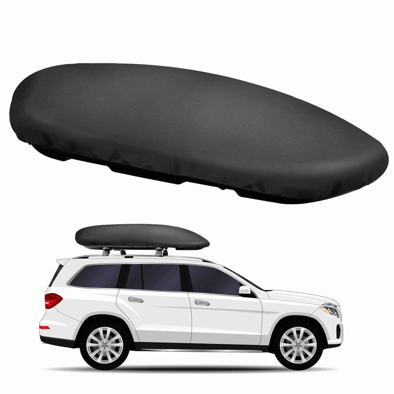 Funda Cofre, Funda para Bicicleta, Mejor Protección para Cofres de Techo, Funda Cofre (L232xW95xH47cm)