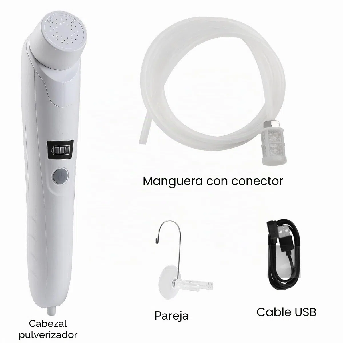 Ducha portátil al Aire Libre,Ducha eléctrica portátil,ipx6 Impermeable,Carga USB,compacta y Ligera,Adecuada para Acampar al Aire Libre,Ducha de Playa,Senderismo,baño para Mascotas