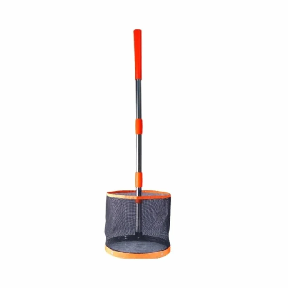 Recolector de pelotas de tenis de mesa ajustable, recogedor de pelotas de ping pong ajustable con capacidad para alrededor de 120 pelotas de tenis de mesa, longitud ajustable, para recoger y