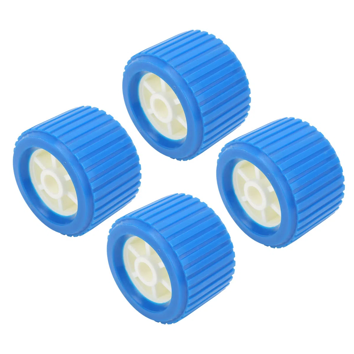 4 PCS Rodillo Remolque Nautico, Rodillo Oscilante Acanalado Marino Prueba de Arañazos para Barcos, Yates, Remolques