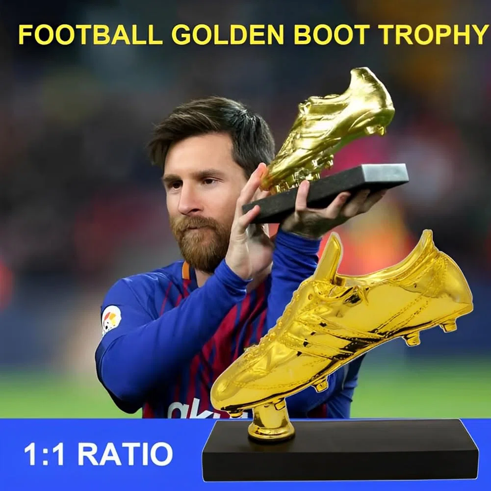 Trofeo Botas de Oro Replica Trofeos Copa Del Mundo Bota de Oro Premio Mejor Tirador Resina