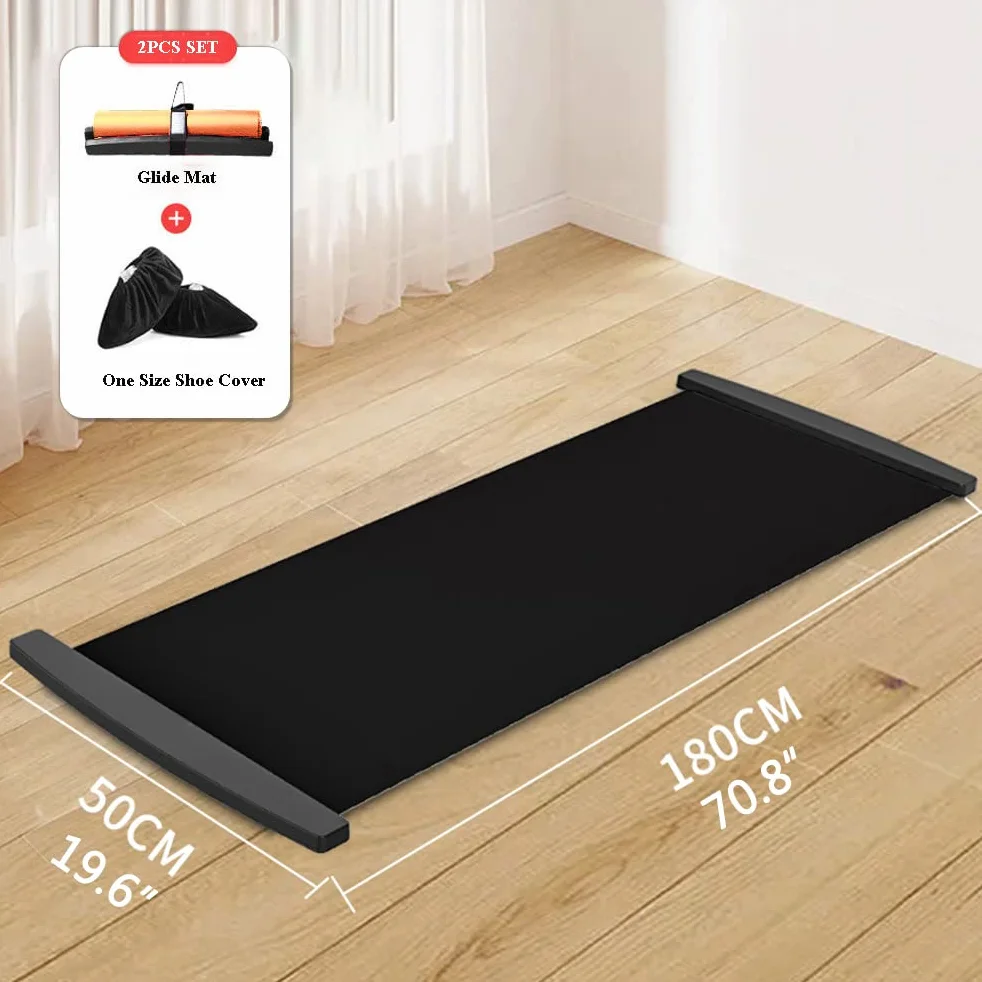 MAICOLA Tabla deslizante con cubierta para zapatos y divisor, alfombrilla deslizante, entrenamiento de hockey, patinaje sobre hielo