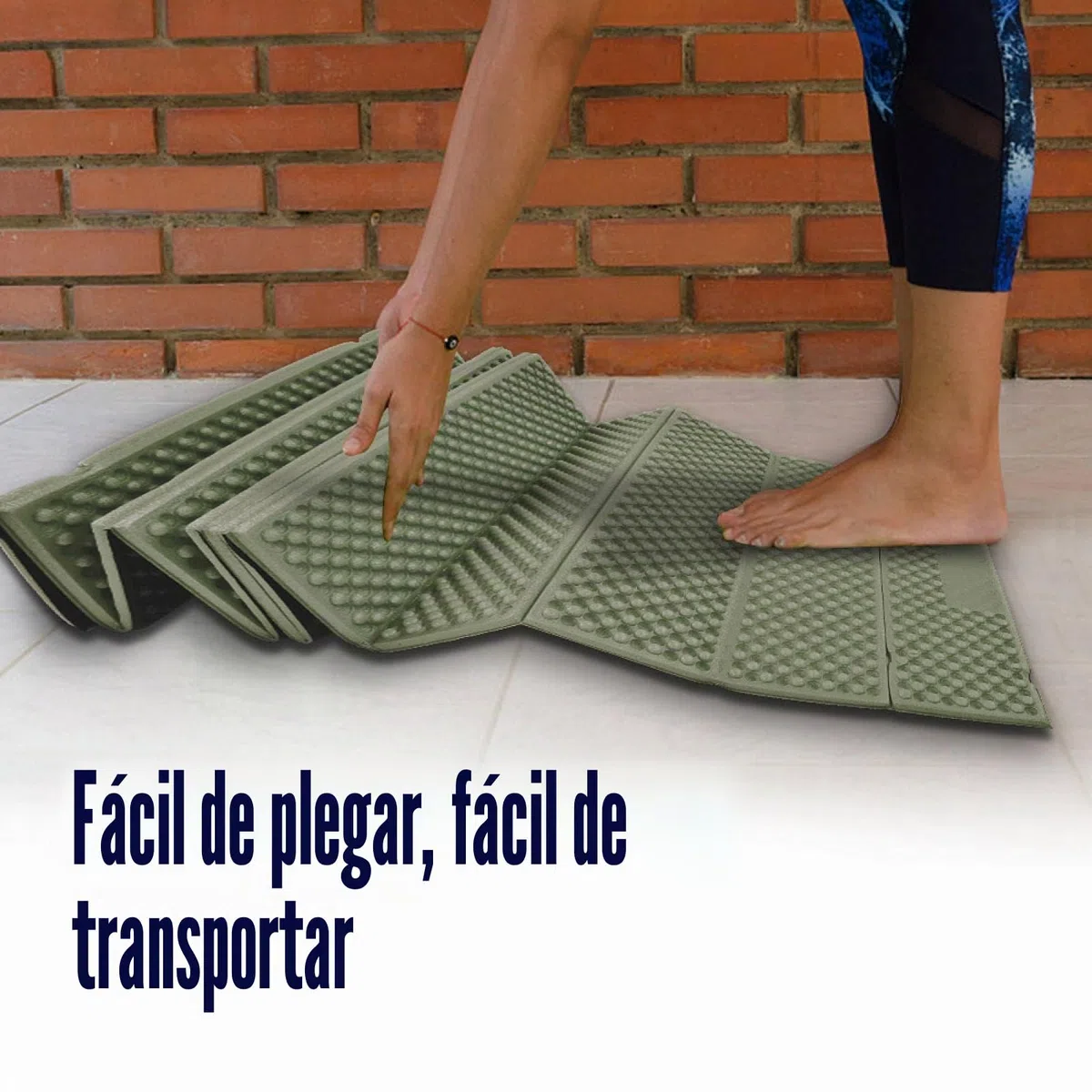 Akozon Esterilla de espuma para exteriores, plegable, para tienda de playa, impermeable, colchón, colchón, colchón, colchoneta plegable, ultraligera, para la playa, al aire libre, camping, camping,