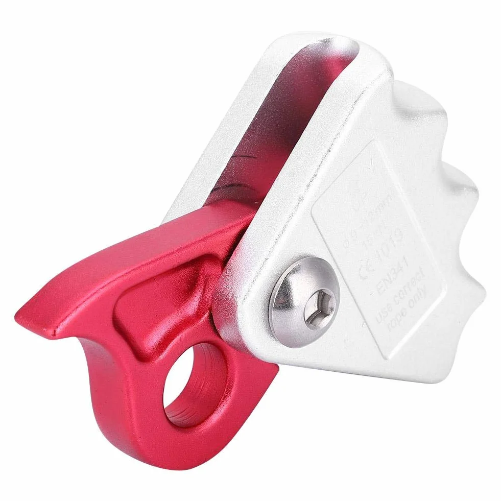 Vobor Auto-frenado Stop Descender 15KN Rope Grab para Cuerdas 9-12mm Rappel Ring