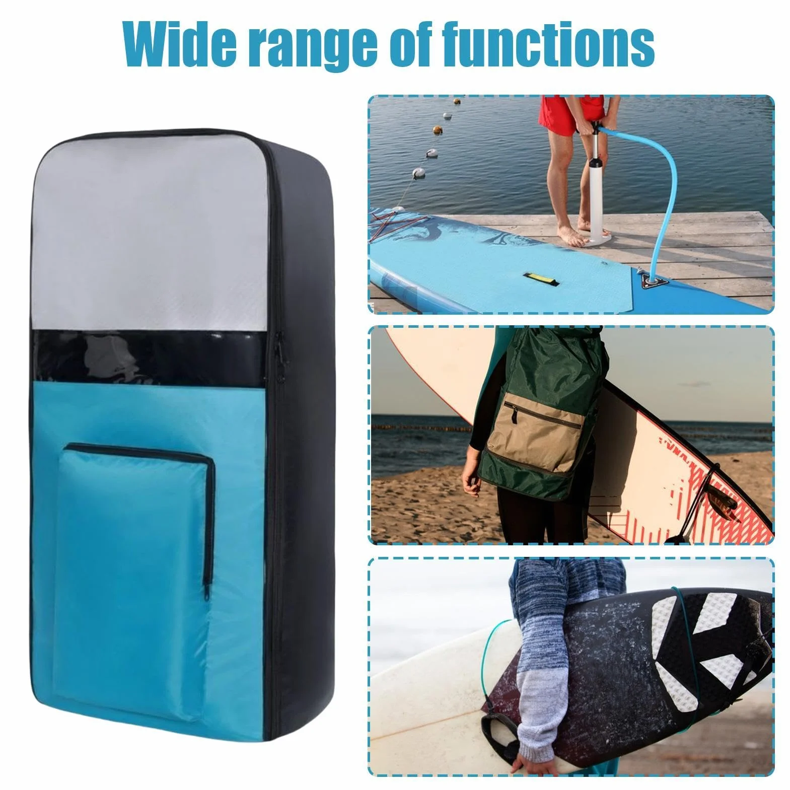 Bolsa inflable para tabla de padel, mochila portátil para tabla de surf, bolsa de viaje para padel, bolsas de transporte, mochila inflable para pádel, bolsas para guardar tablas de padel de viaje