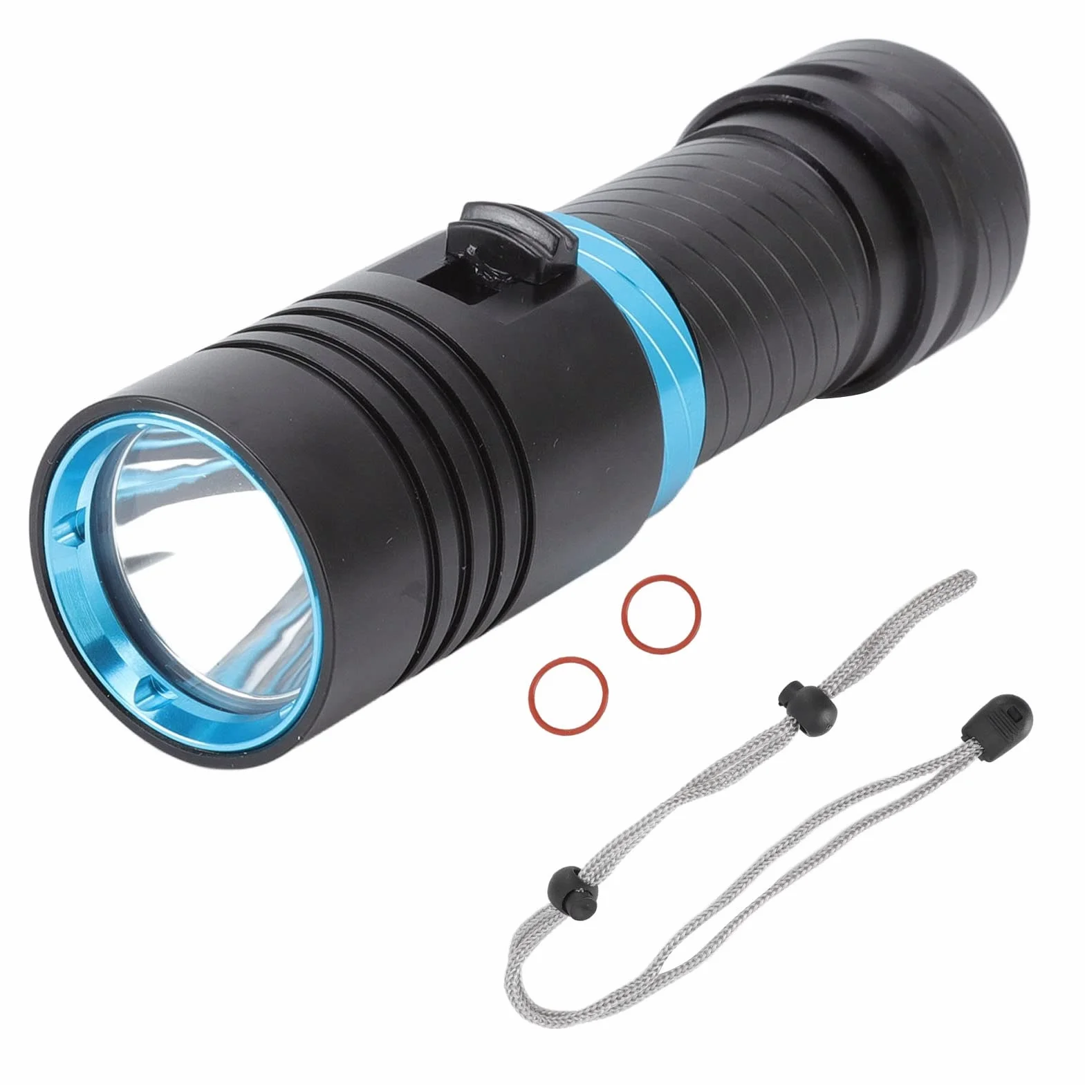 Luces de Buceo de 5000 Lúmenes, Linterna de Buceo, Linterna Subacuática Profesional 150 M IPX8 Antorcha de Buceo a Prueba de Agua Regulable L2 Cuentas LED Luces de Buceo para Buceo