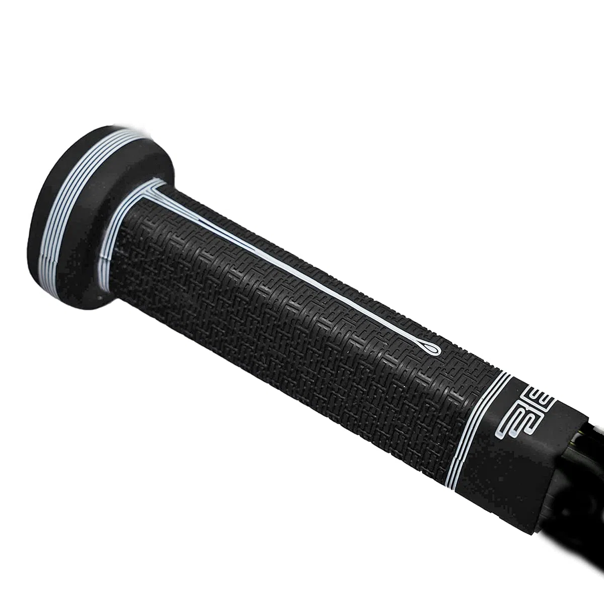Buttendz Sentry Empuñadura de Repuesto para Palo de Hockey de Portero - Control de Precisión con Perilla Sobredimensionada, Textura Mejorada y Empuñadura de Hockey Premium (Negro con Goteo Blanco)