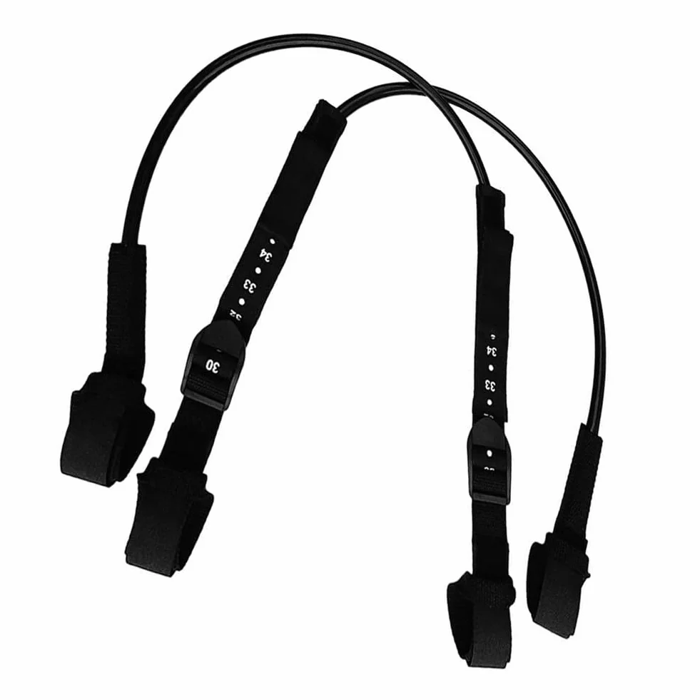 Arnés de Windsurf Antideslizante Ajustable Paquete de 2, Poliuretano, 22-28 Pulgadas, Negro