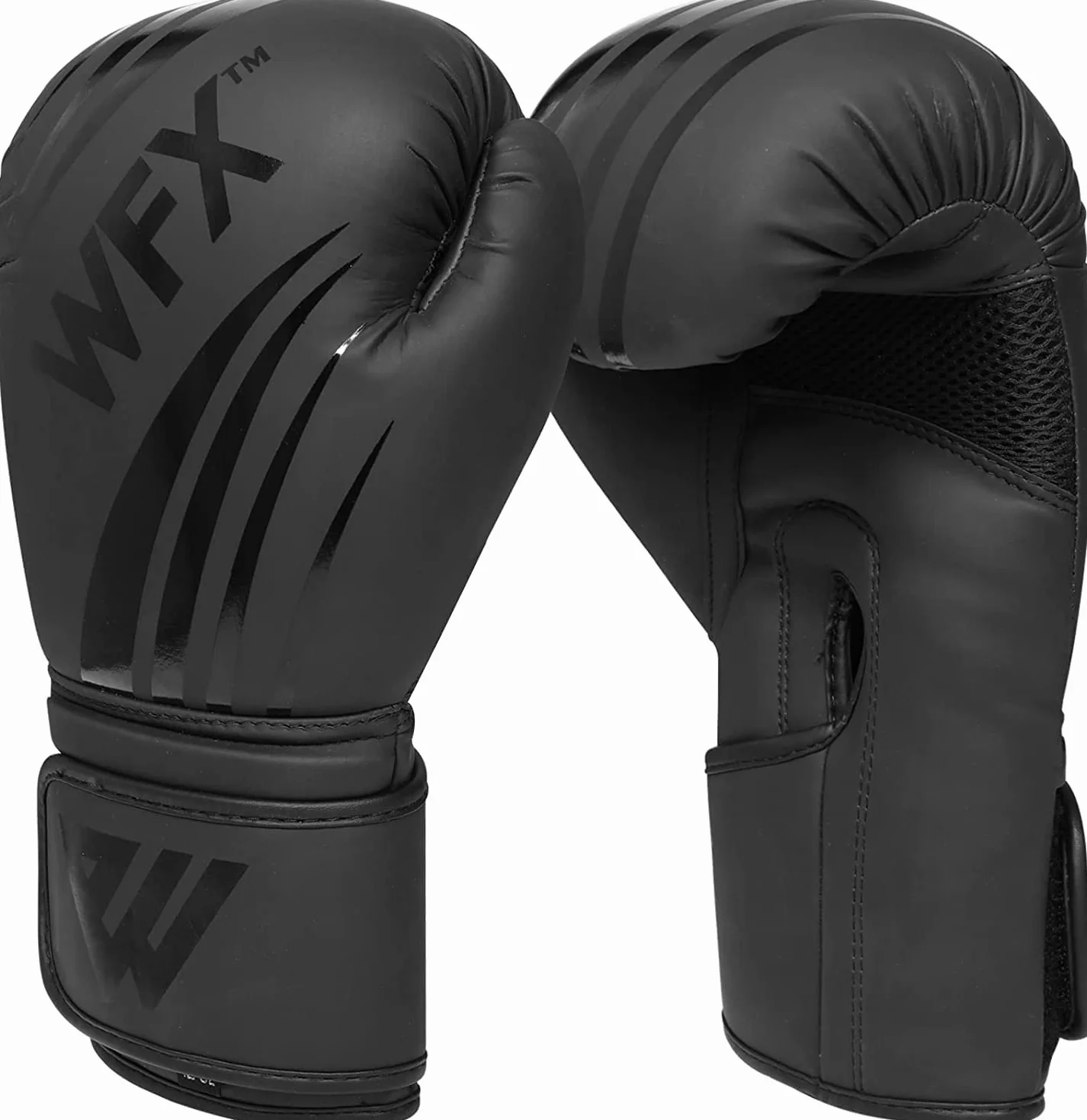 WFX Guantes de boxeo de cuero para artes marciales mixtas, sparring, kickboxing
