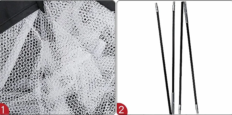 Red plegable para deportes al aire libre, red de práctica de golf, herramienta de práctica de columpio, accesorio de portería de golf