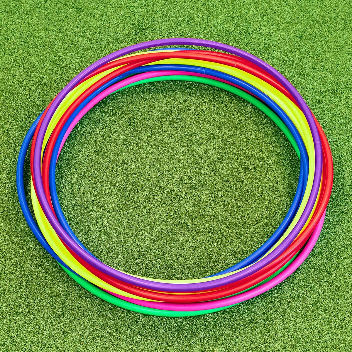 METIS Aro de Hula Hoops - Fitness, Danza y Ejercicio | Paquete de Aros 6 o 12 - Varias Opciones de Color | Tamaños de Aro: 45 cm, 60 cm, 76 cm y 92 cm | Ejercicio para ninos y Adultos