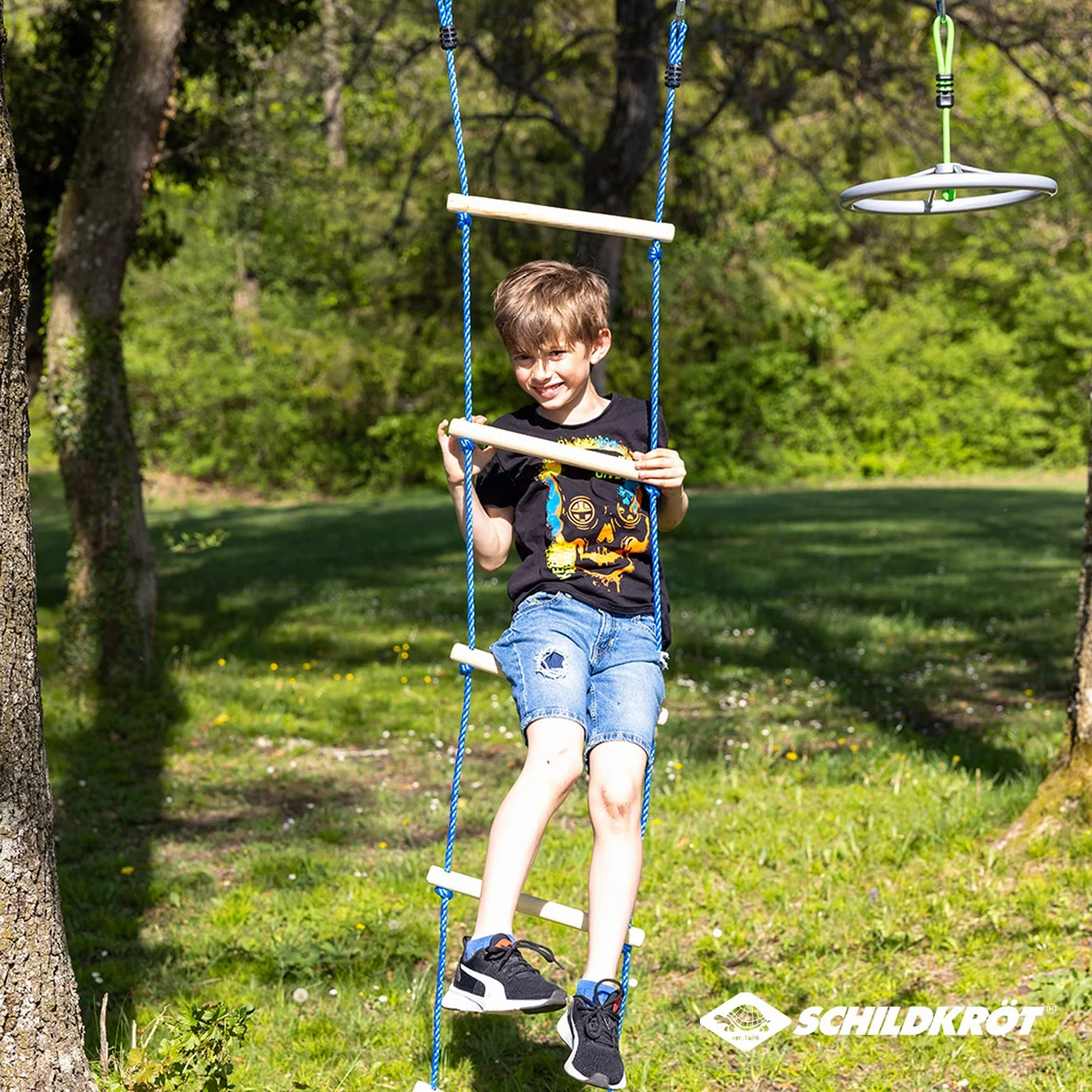 Schildkröt Escalera de Agilidad 4 m | Accesorio Deportivo con 10 Peldaños Ajustables | para Entrenamiento de Velocidad y Coordinación