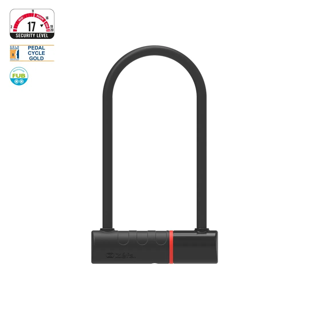 K-Traz U17 - Candado para Bicicleta en U con Llave - Alta Seguridad - Antirrobo Bicicleta Certificado - Candado Bici